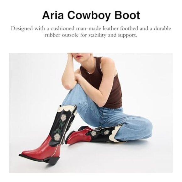 Coach Women's Aria Tall Cowboy Boot Fashion - Picture 4 of 4